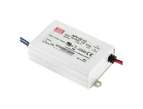 Zasilacz impulsowy DC, 25W, napięcie wyjściowe: 15 VDC, prąd wyjściowy: 1,68 A APV-25-15