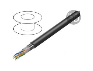 Przewód F/UTP 4x2x23AWG Cat: 6 Cu PE LCF6-30CU-0305-BK