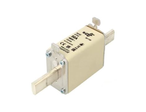 Bezpiecznik: topikowy 50A 500VAC 250VDC gG ceramiczny NH0 381150
