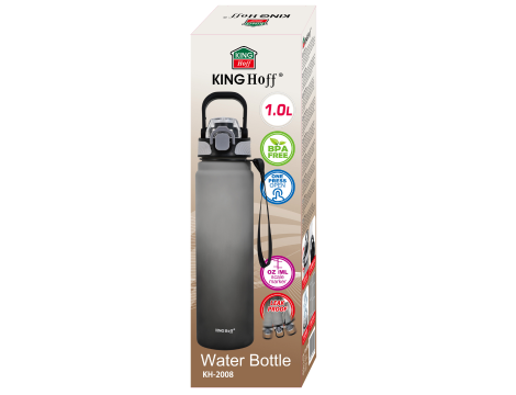 KINGHOFF BUTELKA NA WODĘ 1L Z BLOKADĄ  BPA-FREE  SZCZELNA