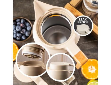 KLAUSBERG TERMOS KONFERENCYJNY 2,5L BEŻOWY STAL 304, BPA-FREE - 5