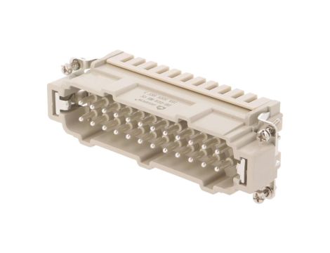 Złącze HDC męskie PIN:24 0,5kV 16A DE-024-MS