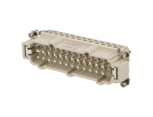 Złącze HDC męskie PIN:24 0,5kV 16A DE-024-M