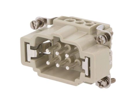 Złącze HDC męskie PIN:6 0,5kV 16A DE-006-M