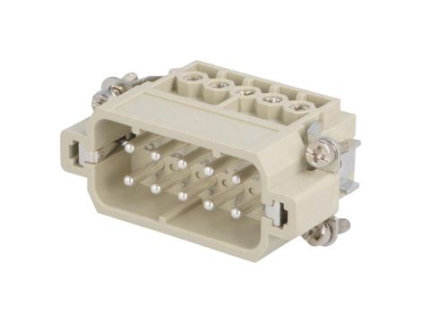 Złącze HDC męskie PIN:10 0,25kV 16A DA-010-M
