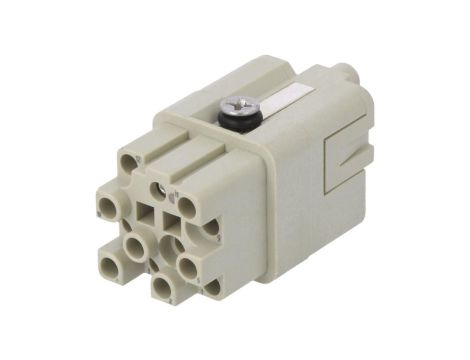 Złącze HDC żeńskie bez styków PIN:12 0,4kV 10A DQ-012-FC