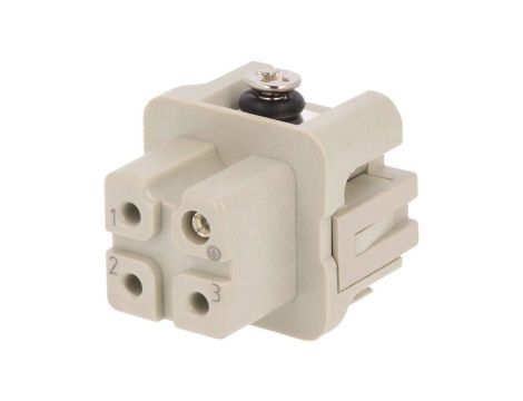 Złącze HDC żeńskie PIN:4 0,23kV 10A DA-003-F