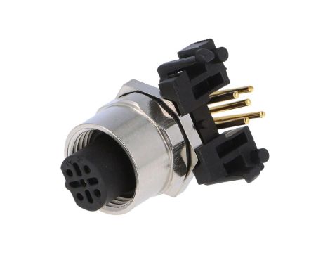Złącze M12 żeńskie kątowe PIN:5 60V 4A SR-M12B-05P-FF-SF7003-00A(H)