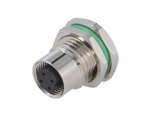 Złącze M12 żeńskie prosty PIN:4 0,25kV 4A SP-M12D-04P-FF-SF8002-00Z(H)