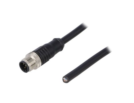 Złącze M12 męskie prosty PIN:5 60V 4A PM-M12A-05P-MM-SL8A01-00A(H)