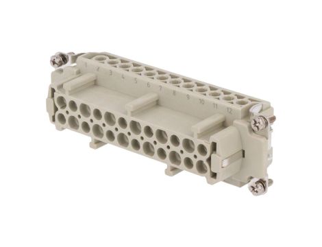 Złącze HDC żeńskie PIN:24 0,5kV 16A DE-024-F