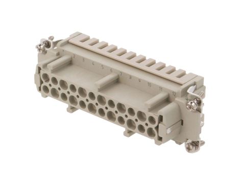 Złącze HDC żeńskie PIN:24 0,5kV 16A DE-024-FS