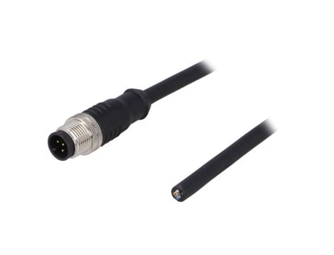 Złącze M12 męskie prosty PIN:5 60V 4A PM-M12A-05P-MM-SL8B01-00A(H)