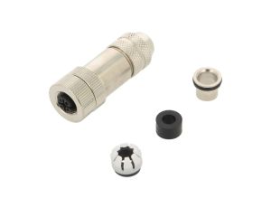 Złącze M12 żeńskie prosty PIN:4 0,25kV 4A PBSH-M12A-04P-FF-SL7001-00Z(H)