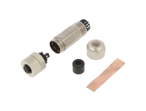 Złącze M12 żeńskie prosty PIN:5 60V 4A PBSH-M12A-05P-FF-SL7001-00Z(H)