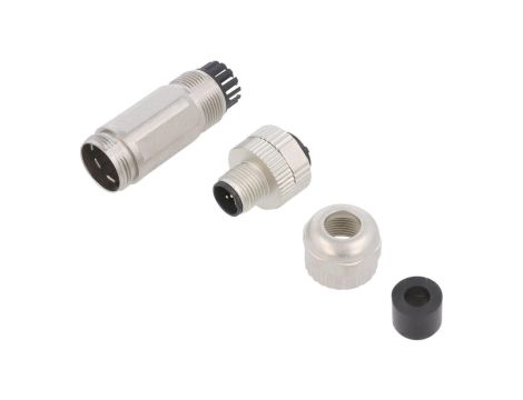 Złącze M12 męskie prosty PIN:5 60V 4A PASH-M12A-05P-MM-SL7001-00Z(H)