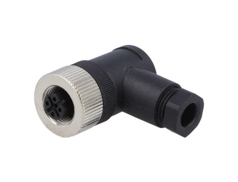 Złącze M12 żeńskie kątowe PIN:5 60V 4A PB-M12B-05P-FF-SR7001-00Z(H)