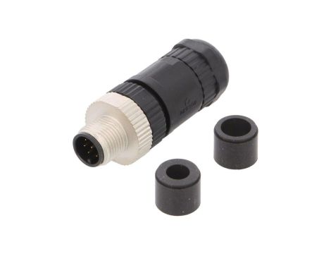 Złącze M12 męskie prosty PIN:8 30V 2A PB-M12A-08P-MM-SL7001-00A(H)