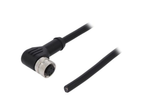 Złącze M12 żeńskie kątowe PIN:4 0,25kV 4A PM-M12A-04P-FF-SR8A01-00A(H)
