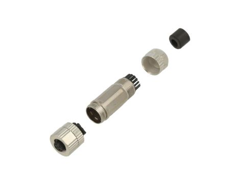Złącze M12 żeńskie prosty PIN:4 0,25kV 4A PBSH-M12D-04P-FF-SL7001-00AH
