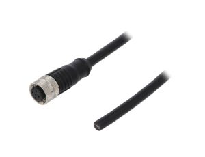 Złącze M12 żeńskie prosty PIN:5 60V 4A PM-M12A-05P-FF-SL8A01-00A(H)