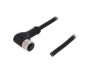 Złącze M12 żeńskie kątowe PIN:5 60V 4A PM-M12A-05P-FF-SR8A01-00A(H)
