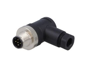 Złącze M12 męskie kątowe PIN:5 60V 4A PB-M12A-05P-MM-SR7001-00Z(H)