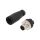 Złącze M12 męskie prosty PIN:4 0,25kV 4A PB-M12D-04P-MM-SL7001-00Z(H)