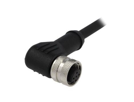 Złącze M12 żeńskie kątowe PIN:5 60V 4A PM-M12A-05P-FF-SR8B01-00A(H)