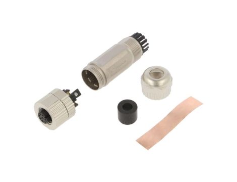 Złącze M12 żeńskie prosty PIN:8 30V 2A PBSH-M12A-08P-FF-SL7001-00Z(H)
