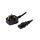Kabel H05VV-F, BS 1363 (G) wtyk, IEC C13 żeński, max. 3A, 250V, PVC, LT327+501 3X0.75 3A 2.0M BLK