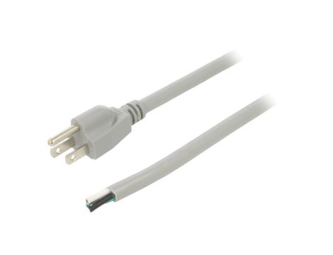 Kabel SJT, NEMA 5-15 (B) wtyk, przewody, max. 13A, 125V, PVC, LT202 3X14AWG 105E.C 3.5M GRY