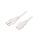 Kabel H05VV-F, CEI 23-50 (L) wtyk, IEC C13 żeński, max. 10A, 250V, PVC, LT-319+501 H05VV-F 3X0.75 WHT 1.8M