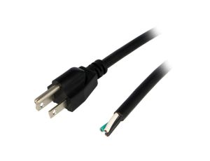 Kabel SJT, NEMA 5-15 (B) wtyk, przewody, max. 13A, 125V, PVC, LT202 3X16AWG 105E.C 3.5M BLK