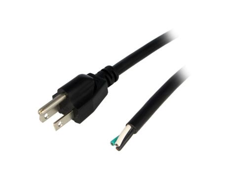 Kabel SJT, NEMA 5-15 (B) wtyk, przewody, max. 13A, 125V, PVC, LT202 3X16AWG 105E.C 3.5M BLK