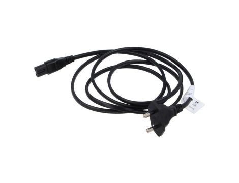 Kabel H03VVH2-F, IEC C7 żeński, IS 1293 wtyk, max. 2,5A, 250V, PVC, LT-436X+LT-503YY H03VVH2-F2X0.75BLK 1.8M