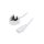 Kabel H05VV-F, BS 1363 (G) wtyk, IEC C13 żeński, max. 3A, 250V, PVC, LT-318(3A)+501 3X0.75 WHT 1.8M