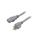 Kabel SJT, IEC C13 żeński, NEMA 5-15 (B) wtyk, max. 15A, 125V, PVC, LT-501+202 SJT 14/3 3M GRY