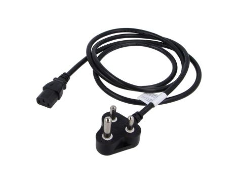 Kabel H05VV-F, IEC C13 żeński, IS 1293 (M) wtyk, max. 10A, 250V, PVC, LT-431X+LT-501YY H05VV-F3X1.0BLK 5M