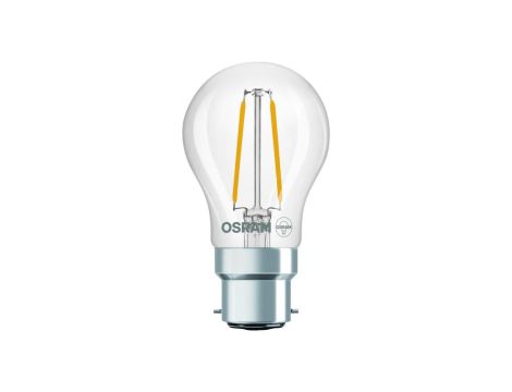 Żarówka LED OSRAM P45 B22d 1.8W zamiennik 25W 250lm 2700K Ciepła 300 Filament Klasa D 3 Lata Gwarancji