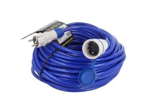 Przedłużacz sieciowy, H07BQ-F, 3G2,5mm2, 40m, PUR, niebieski, 16A W-99206