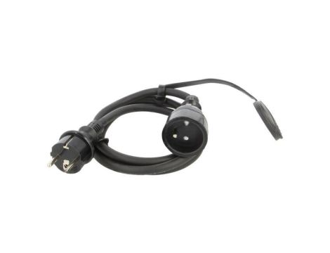 Przedłużacz sieciowy, H05RR-F, 3G2,5mm2, 1,5m, guma, czarny, 16A W-98542