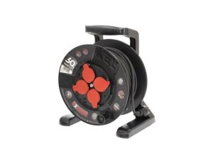 Przedłużacz sieciowy na bębnie, H05RR-F, 3G2,5mm2, 30m, guma, czarny, EXTREM W-100029