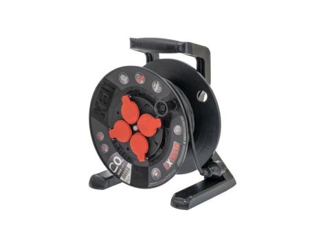 Przedłużacz sieciowy na bębnie, H05RR-F, 3G1,5mm2, 20m, guma, czarny, EXTREM W-100024
