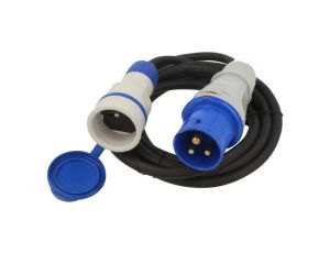 Przedłużacz sieciowy, H05RR-F, 3G2,5mm2, 3m, guma, czarny, EXTREM W-99937