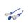 Przedłużacz sieciowy, H07BQ-F, 3G2,5mm2, 10m, PUR, niebieski, 16A W-99157