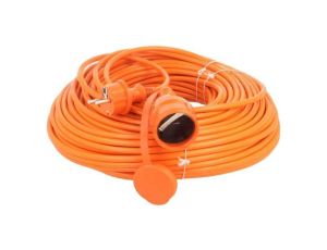 Przedłużacz sieciowy, H05VV-F, 3G1,5mm2, 50m, PVC, pomarańczowy W-97760
