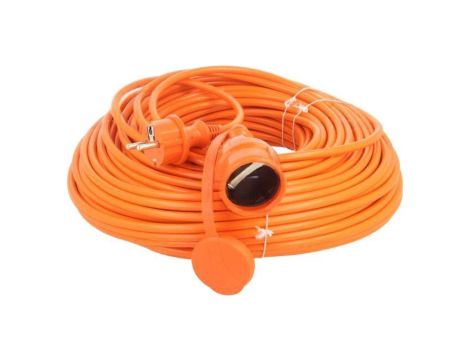 Przedłużacz sieciowy, H05VV-F, 3G1,5mm2, 50m, PVC, pomarańczowy W-97760