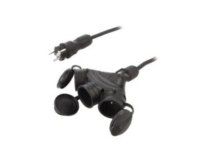 Przedłużacz sieciowy, H05RR-F, 3G2,5mm2, 40m, guma, czarny, EXTREM W-98994