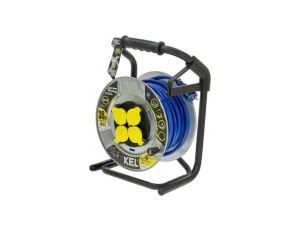 Przedłużacz sieciowy na bębnie, H07BQ-F, 3G2,5mm2, 30m, PUR, niebieski, 16A W-99455